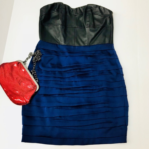 EXPRESS Dresses & Skirts - EXPRESS Women’s Strapless Dress Black, Blue Sz 0